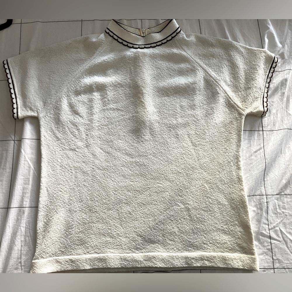 Vintage mock neck blouse